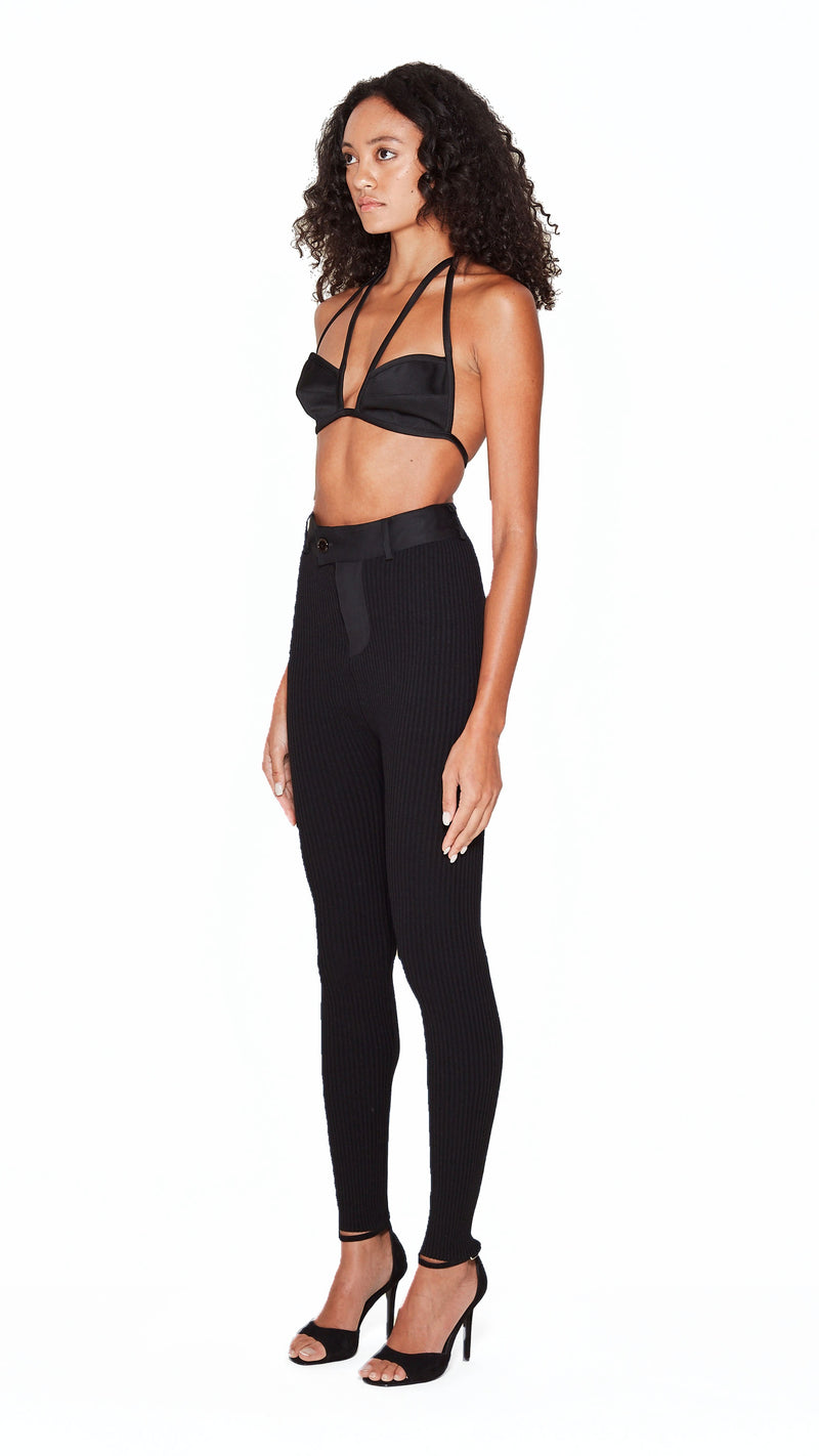Costa Leggings Women Black, side view – POAN