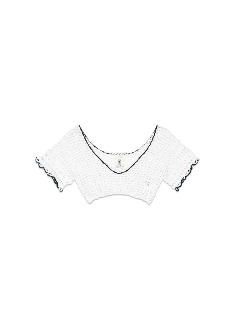 Erin Crochet Top And Pants White