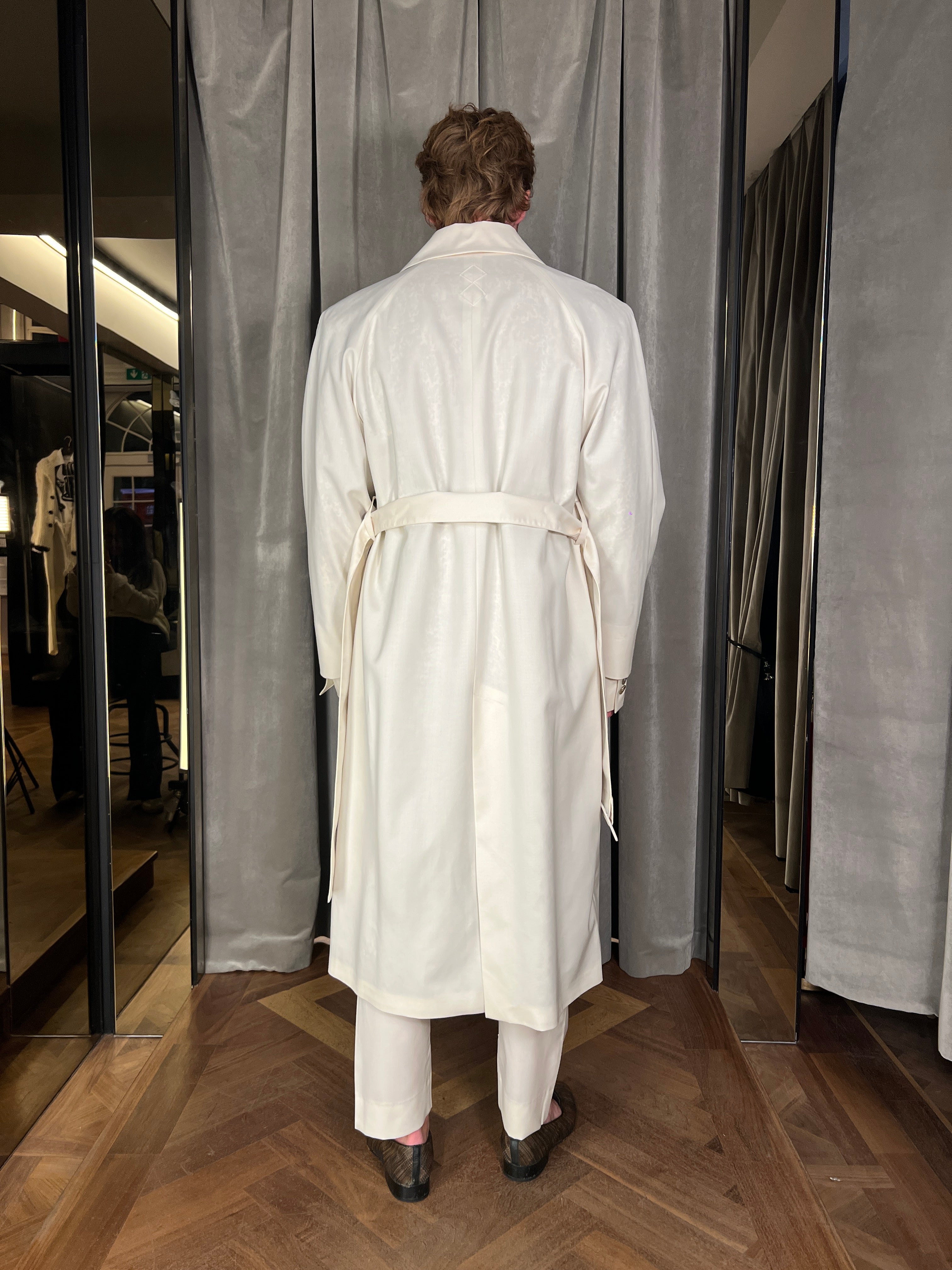 Victor Overcoat Men Ivory