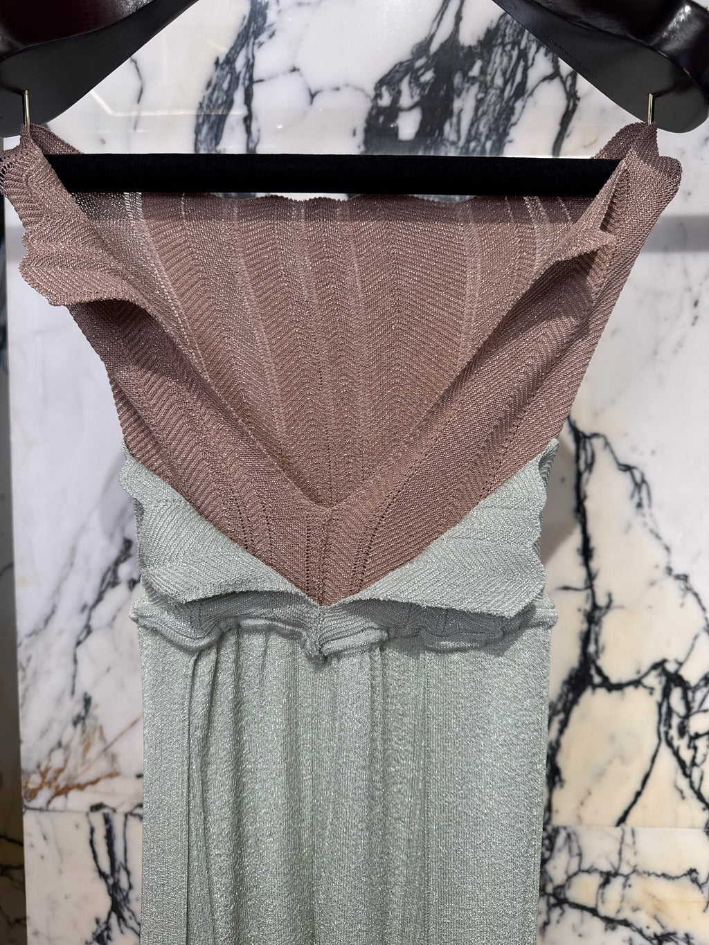 Galadriel Knitted Palazzo Trousers Women Aqua