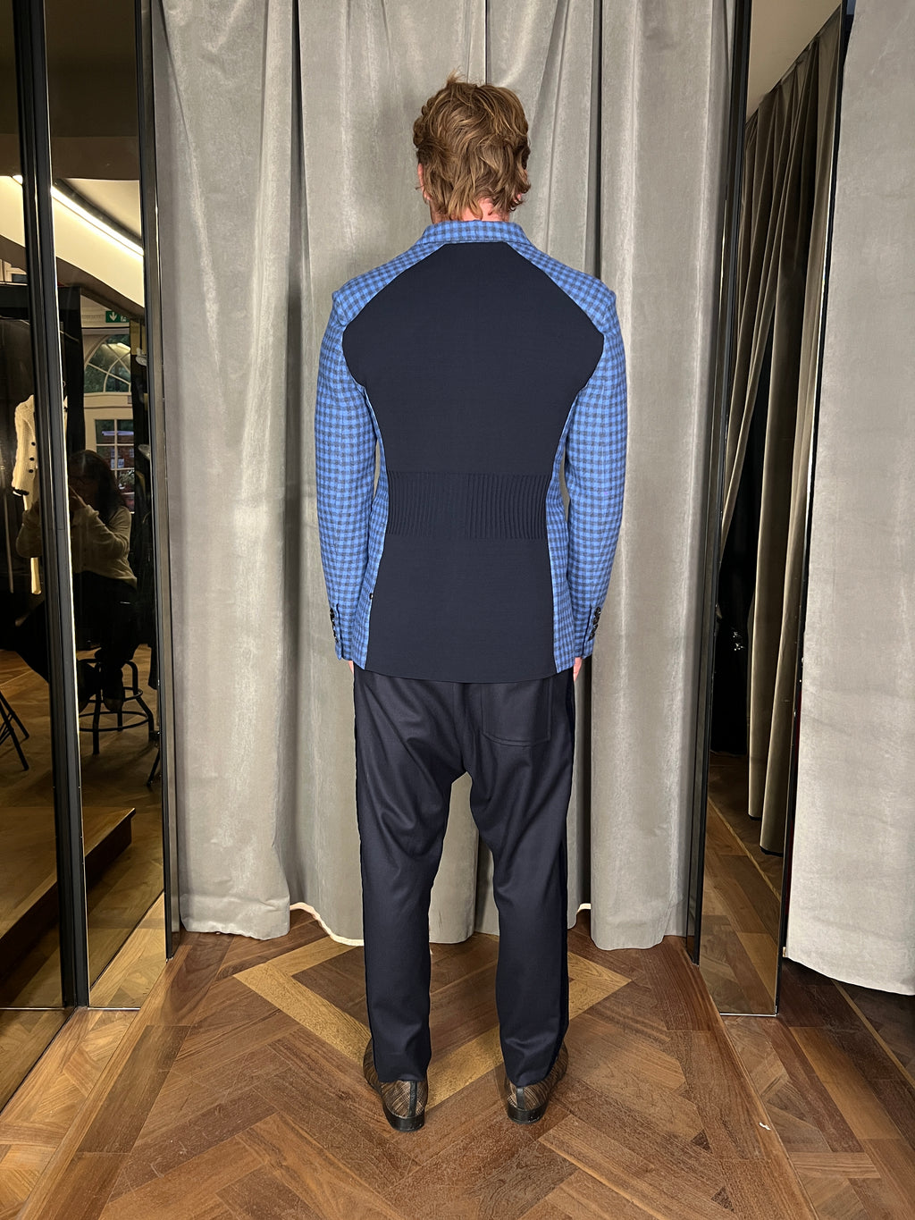 Michael DB Plaid Flannel Jacket Blue Men