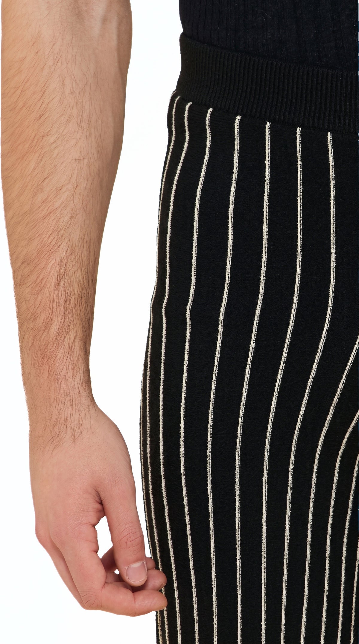 Elva Palazzo Trousers Men Black, detail – POAN