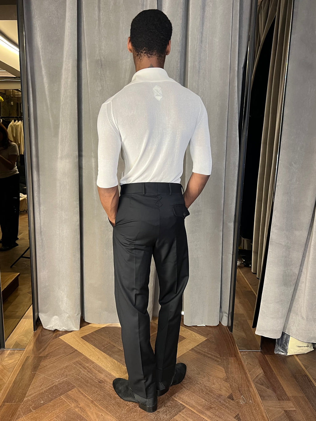 Keaton Short Sleeve Polo Men Ivory