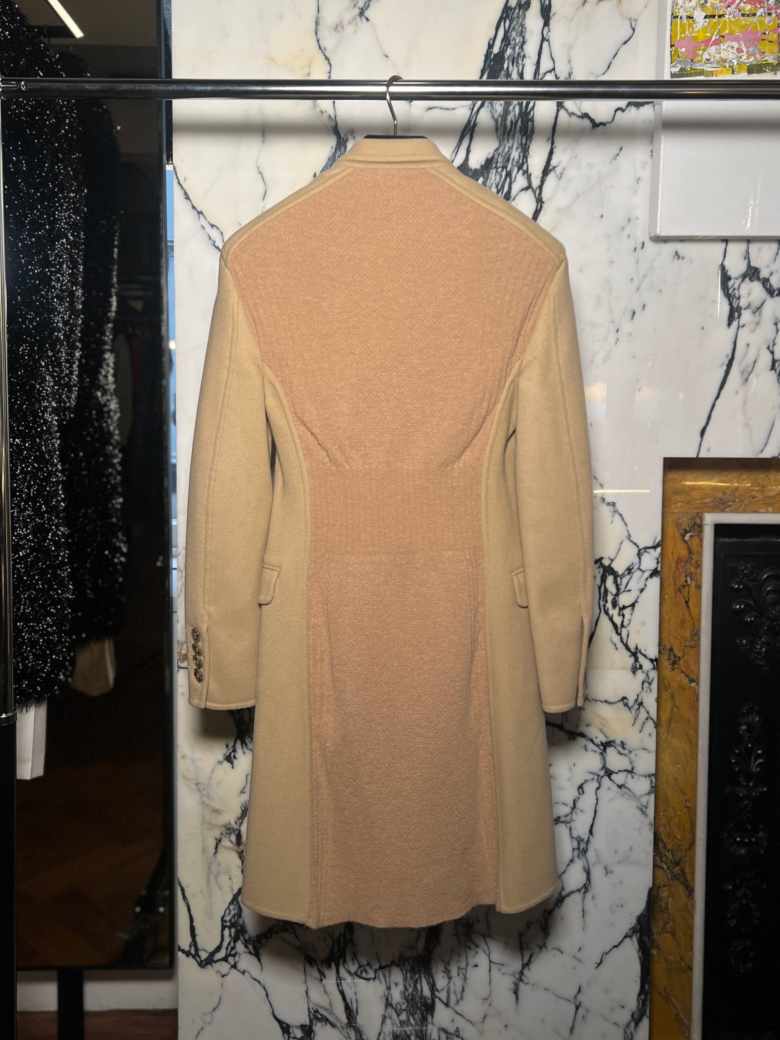 Michael Double Overcoat Women Camel