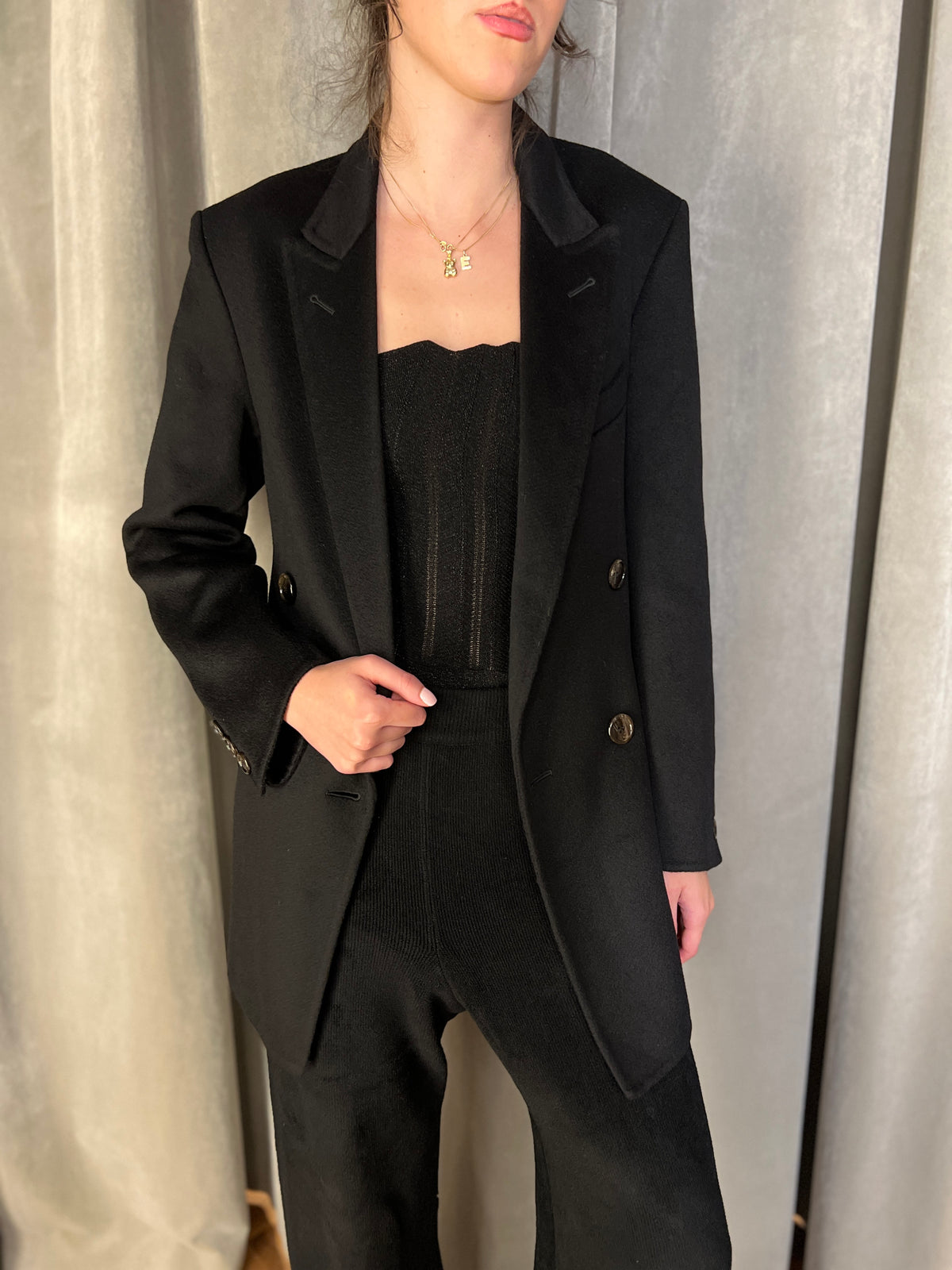 Babbo Double Cashmere Jacket Women Black