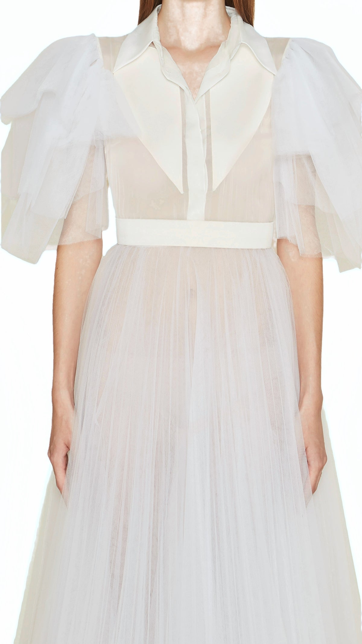 Felice Couture Dress Women Ivory, detail – POAN