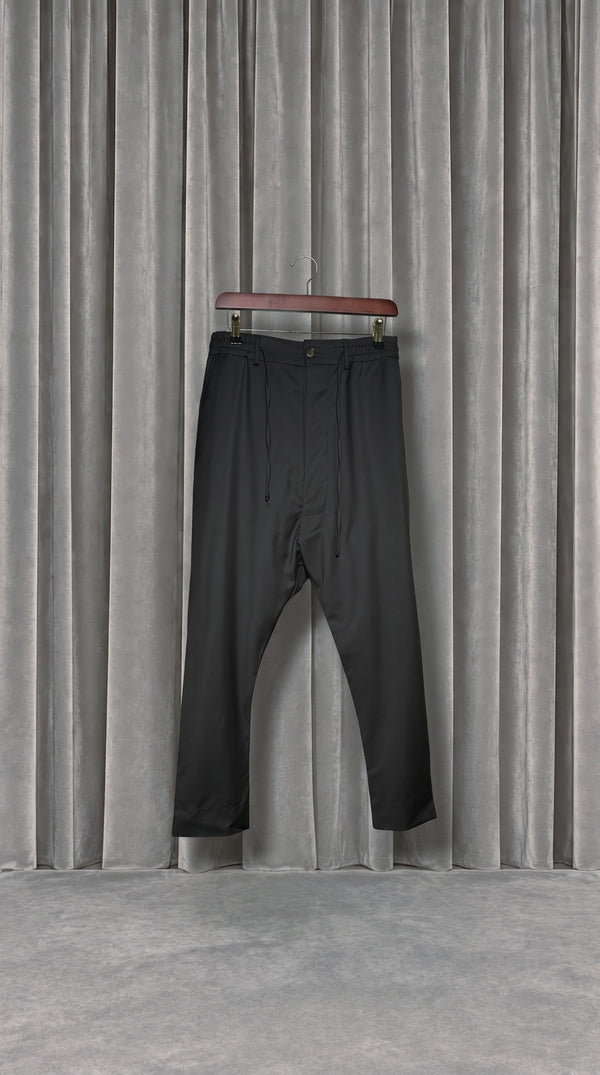 Fender Drop Crotch Trousers Men Black