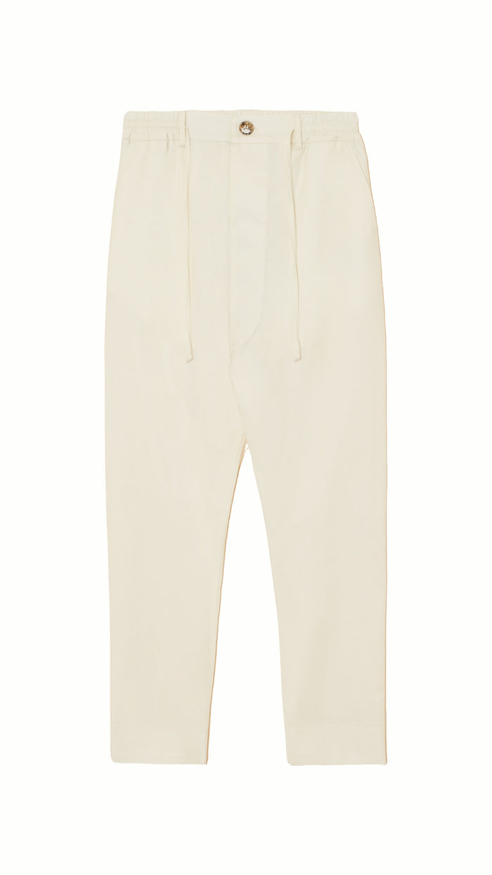 Fender Drop Crotch Trousers Women Ivory, product – POAN