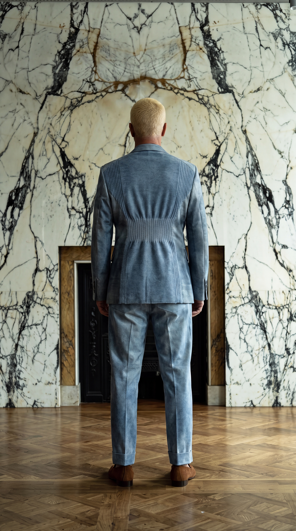 Michael Jacket Men Silk Denim