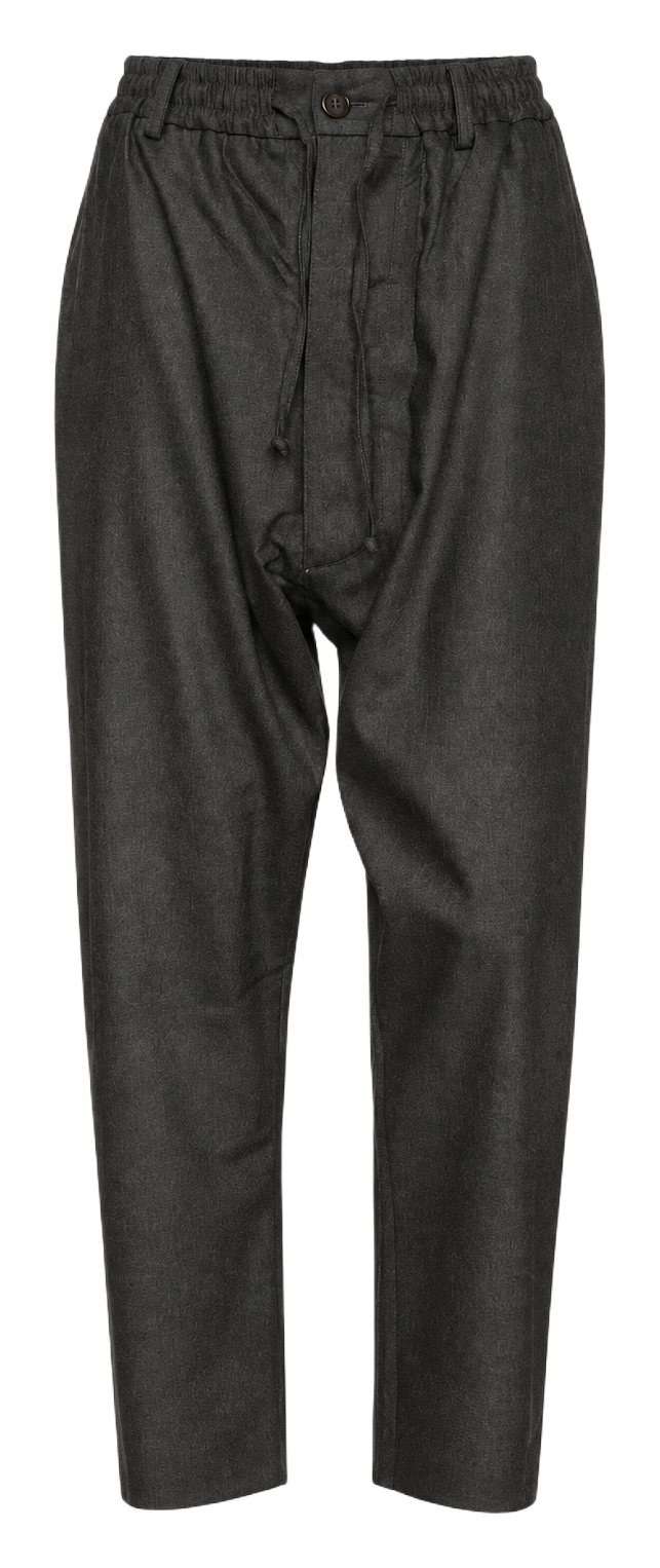 Fender Angora Flannel Drop Crotch Trousers Grey Men