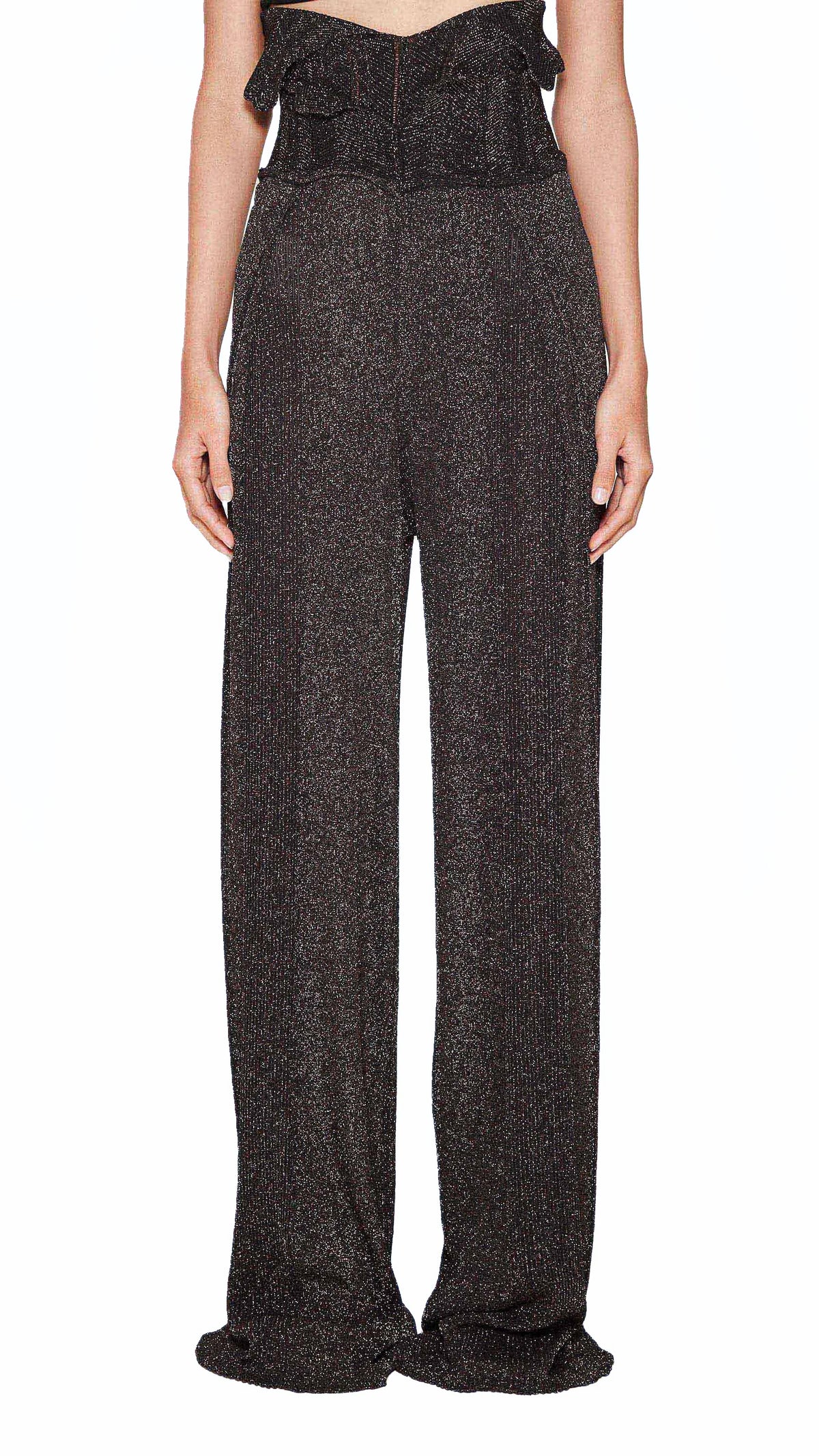 Galadriel Palazzo Trousers Women Black, detail – POAN