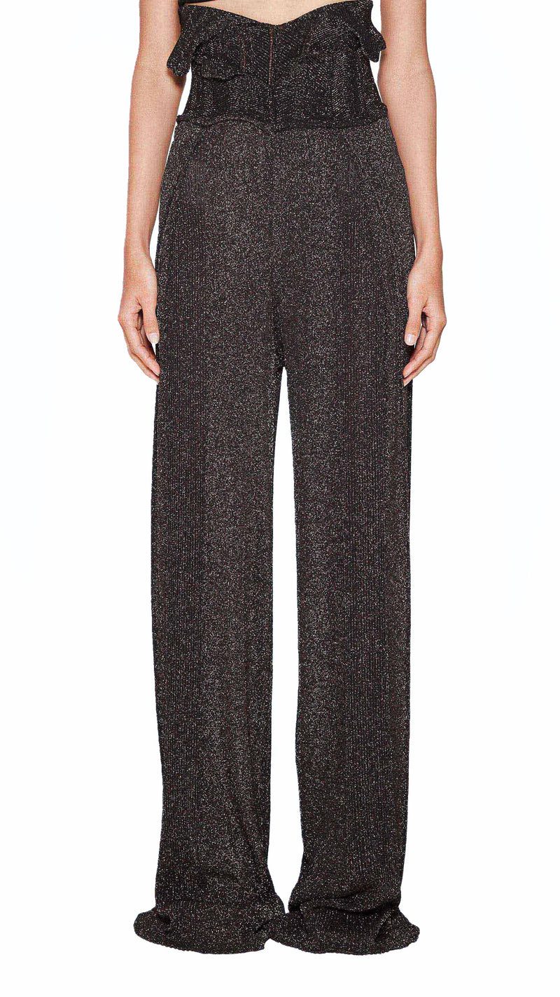 Galadriel Palazzo Trousers Women Black, detail – POAN