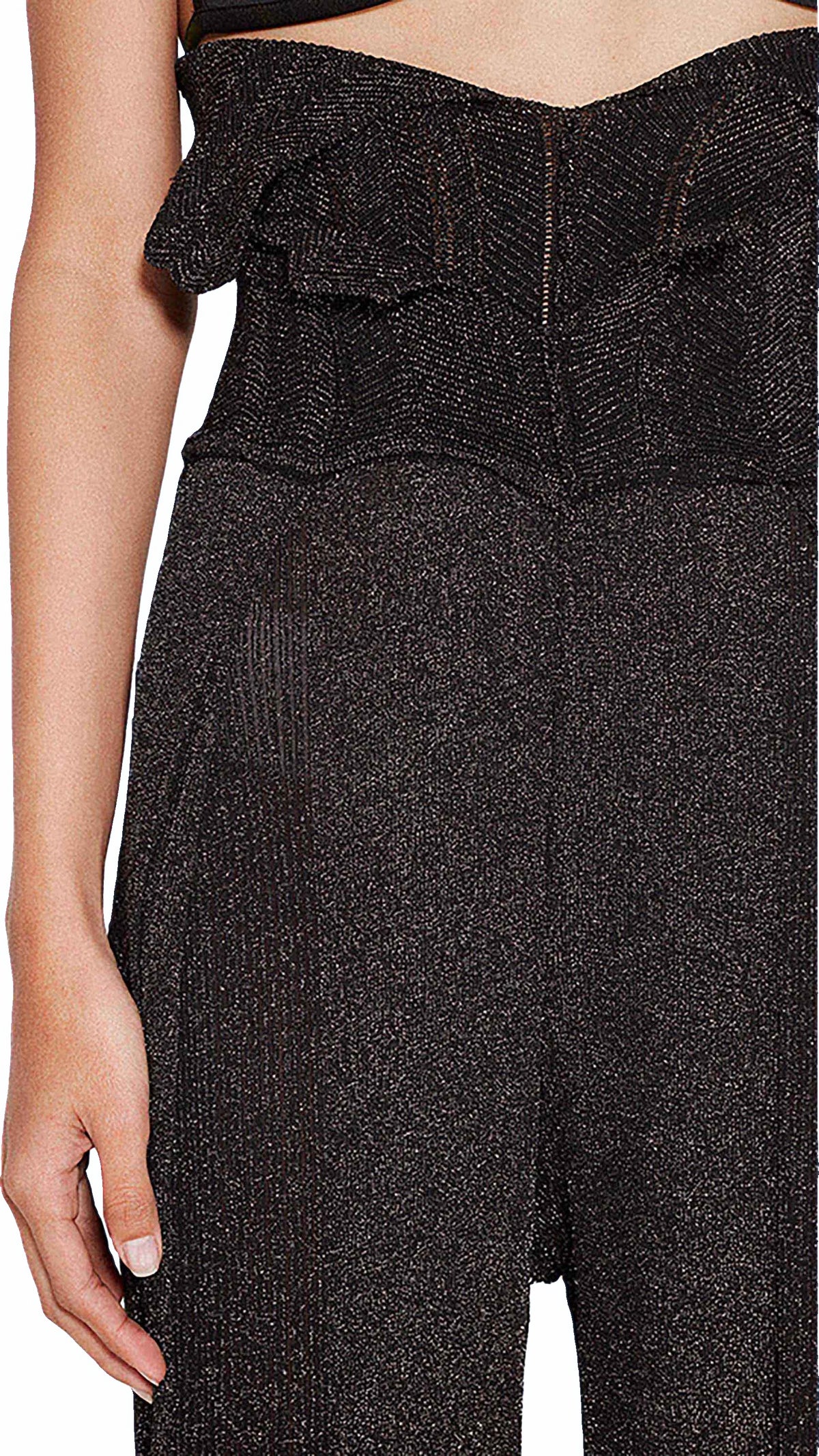 Galadriel Palazzo Trousers Women Black, detail – POAN