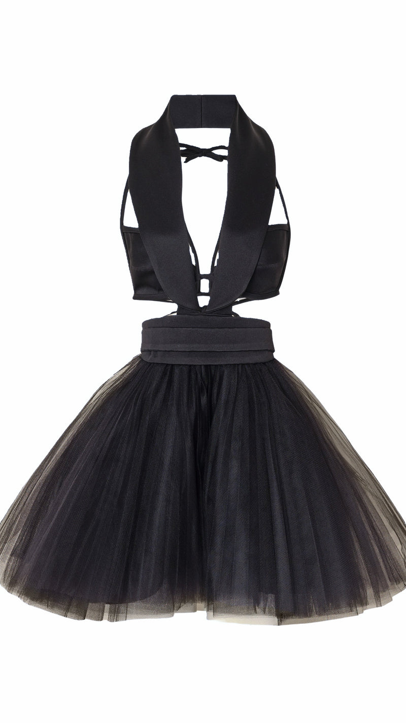 Ghada Cocktail Dress Women Black, detail – POAN
