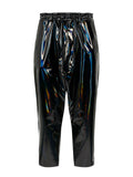 Fender Drop Crotch PVC Trousers Black