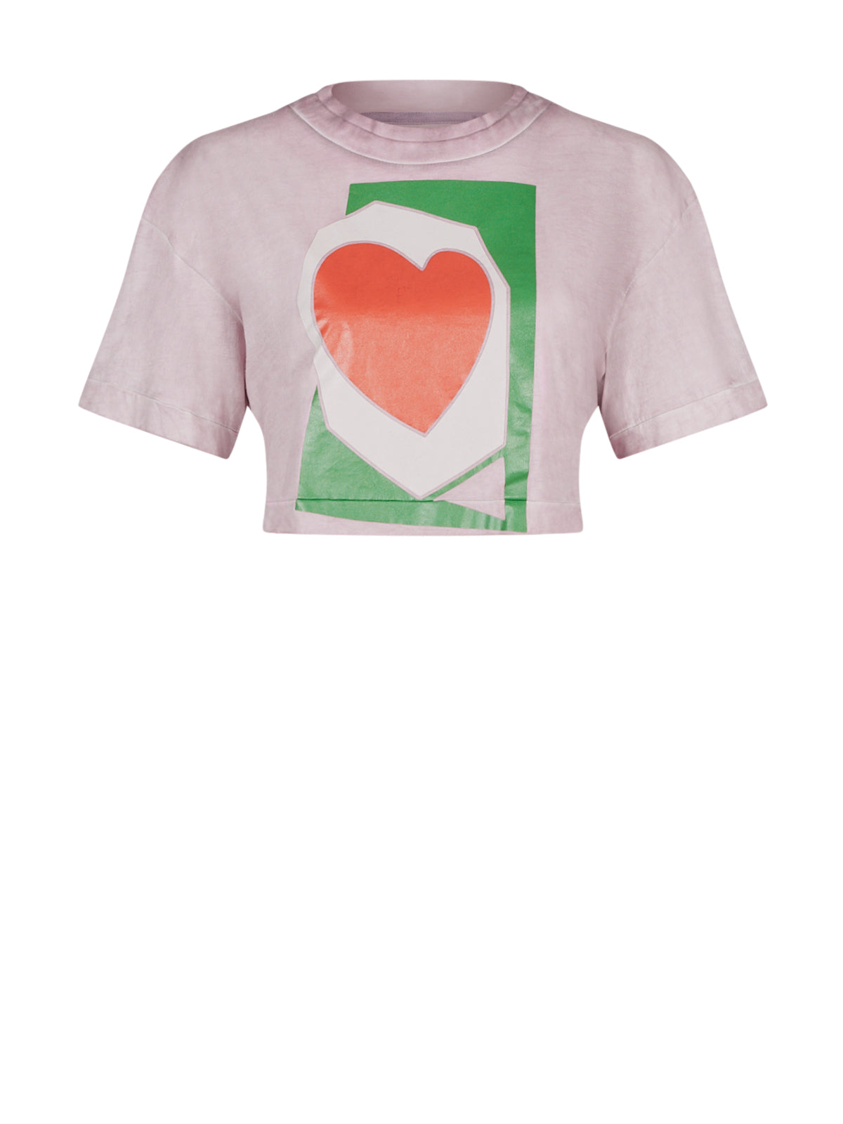 Kendrick Heart Cropped T-shirt Lilac