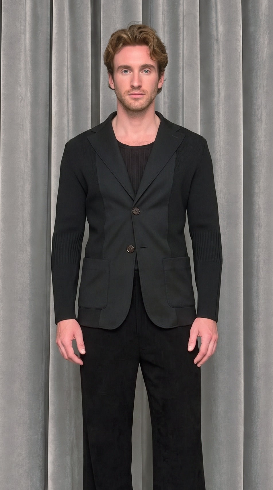 Hans Jacket Black – detail