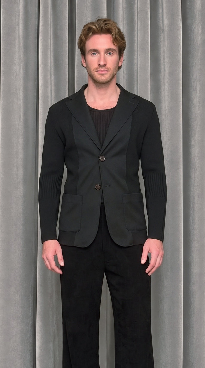 Hans Jacket Black – detail