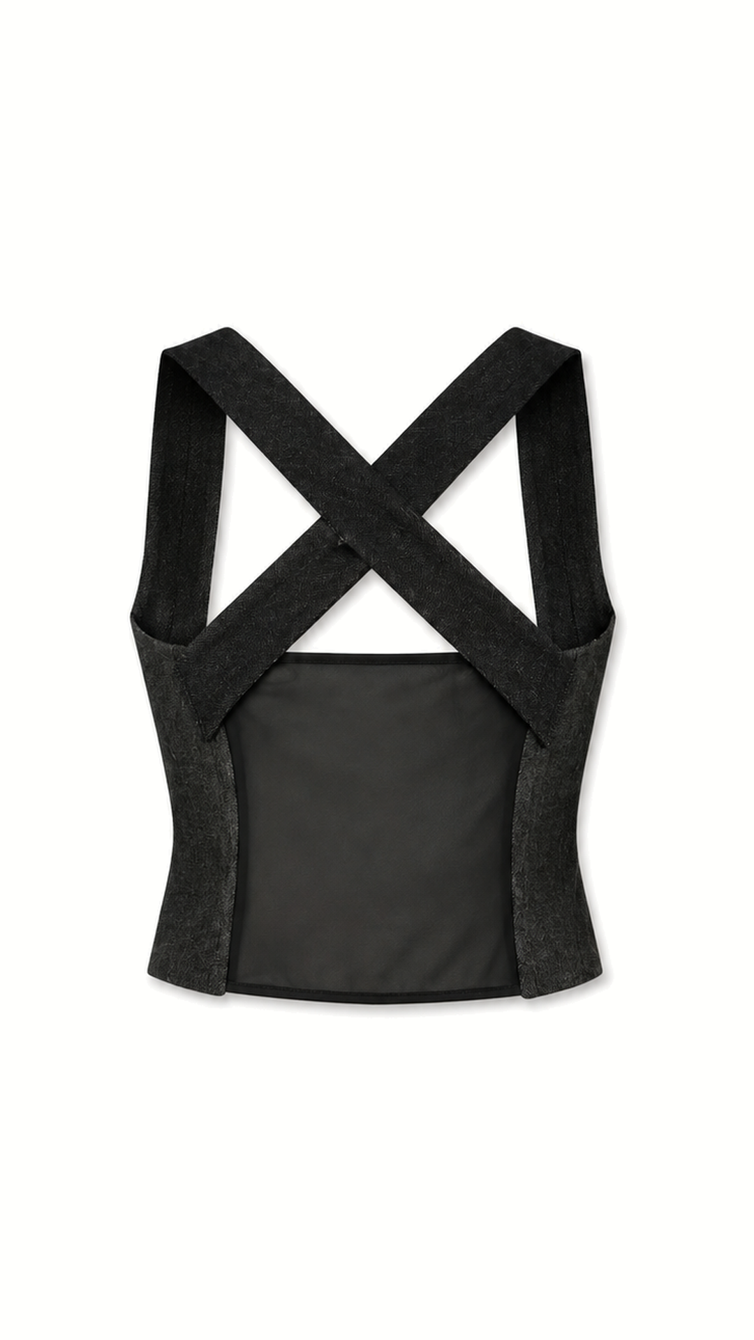 Hasan Corset Washed Denim Asphalt Women