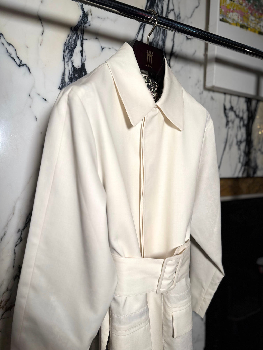 Victor Overcoat Men Ivory