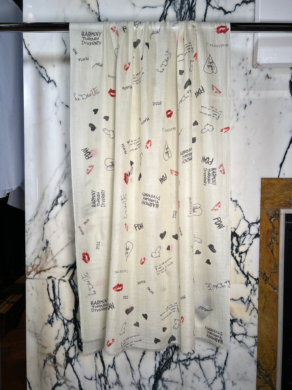 Graffiti Cashmere Scarf