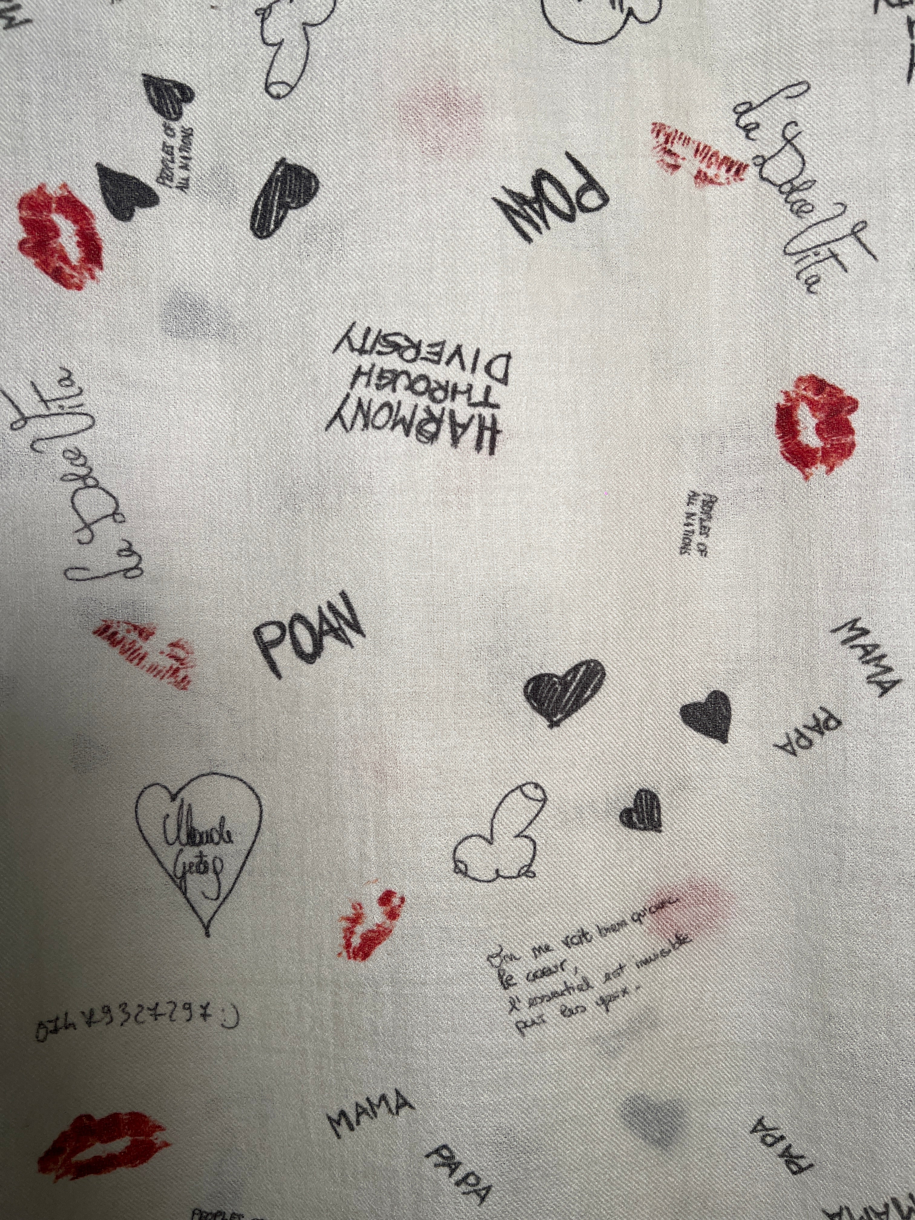 Graffiti Cashmere Scarf