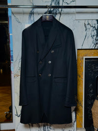 Michael Double Over Coat Men Black