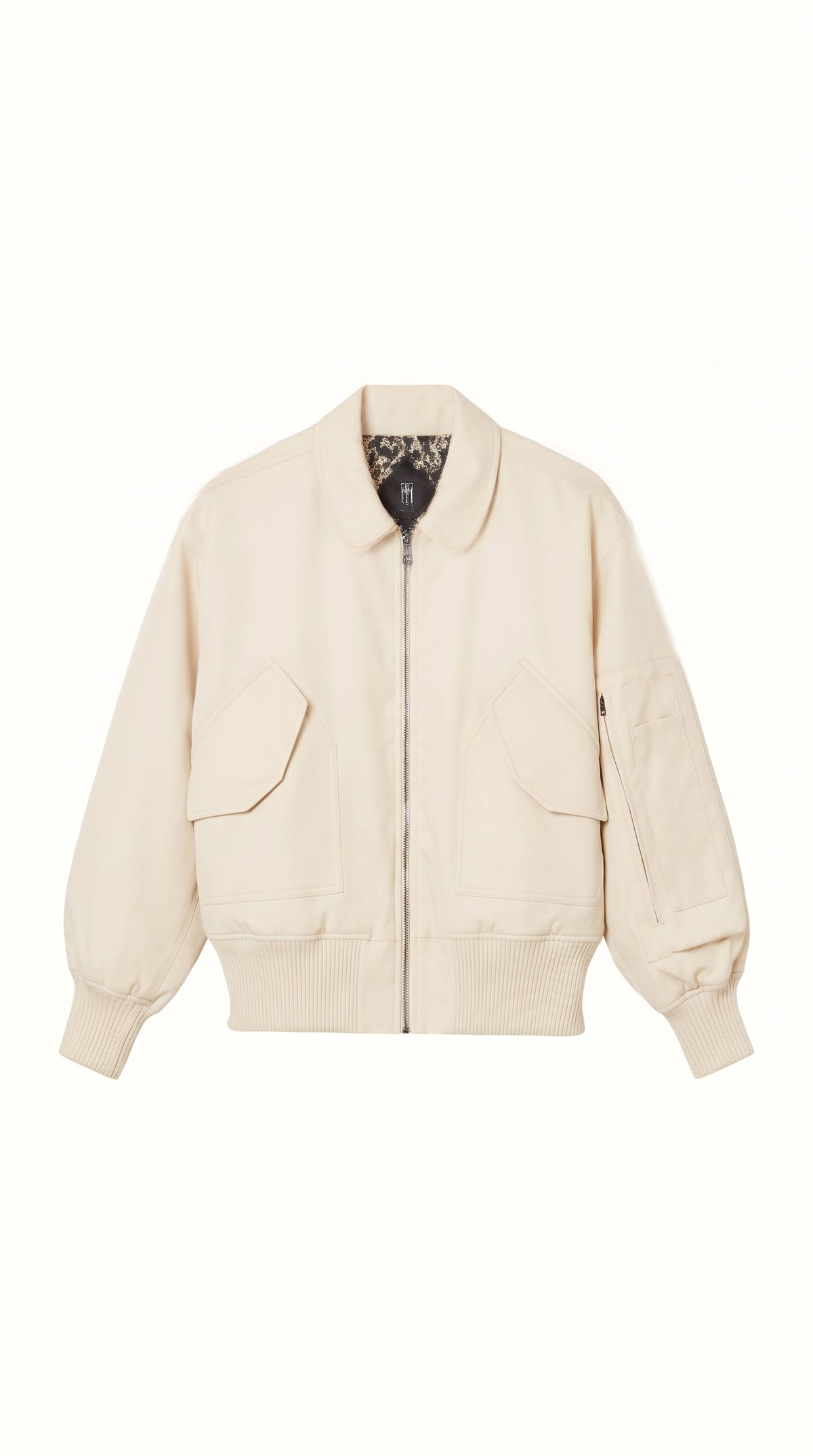 Iceman Bomber Jacket Men Ivory, product – POAN