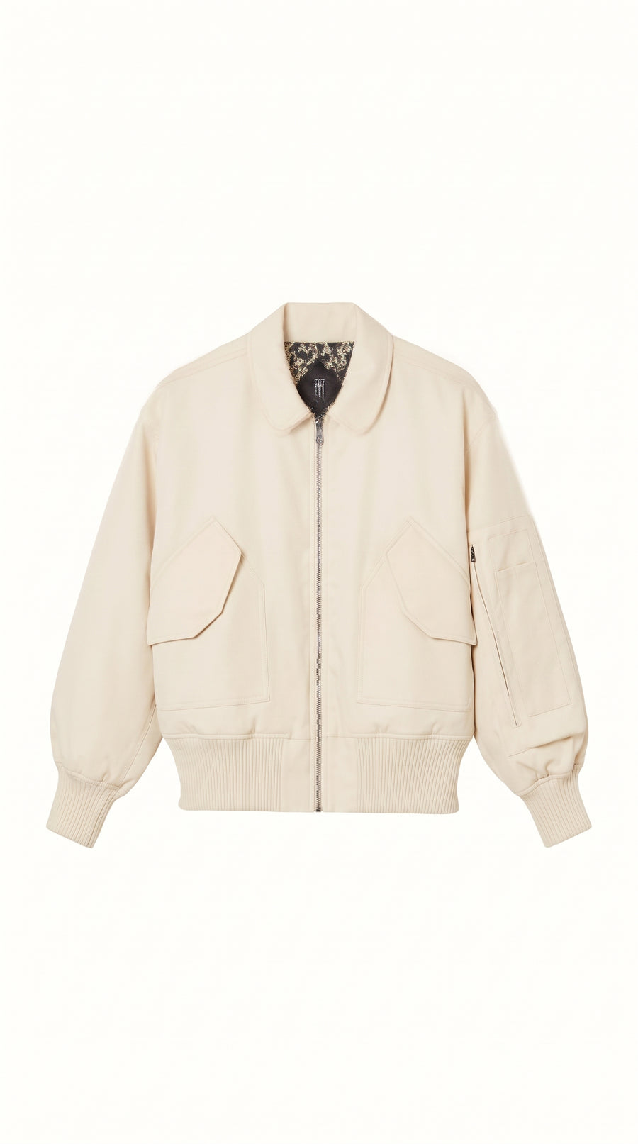Iceman Bomber Jacket Men Ivory, product – POAN