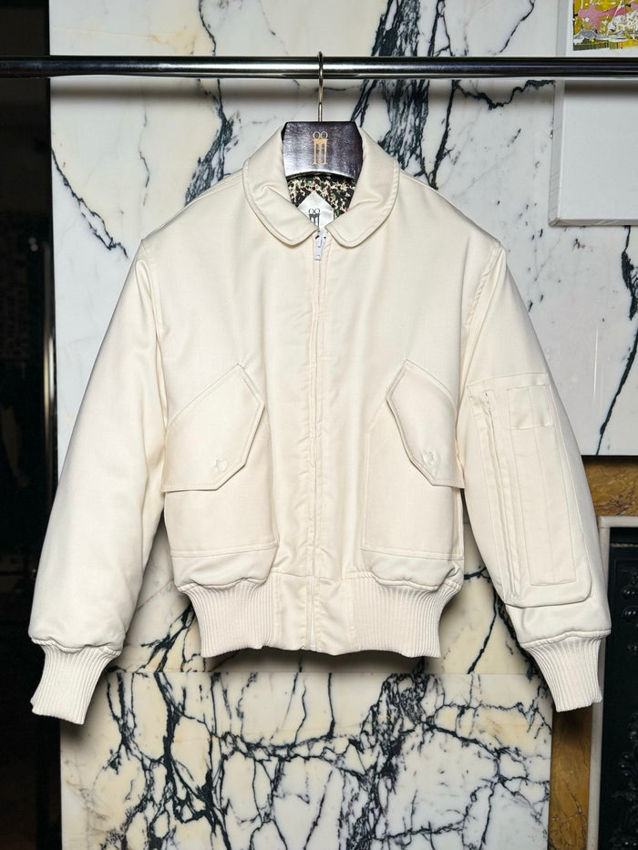 Iceman Bomber Jacket Men Ivory