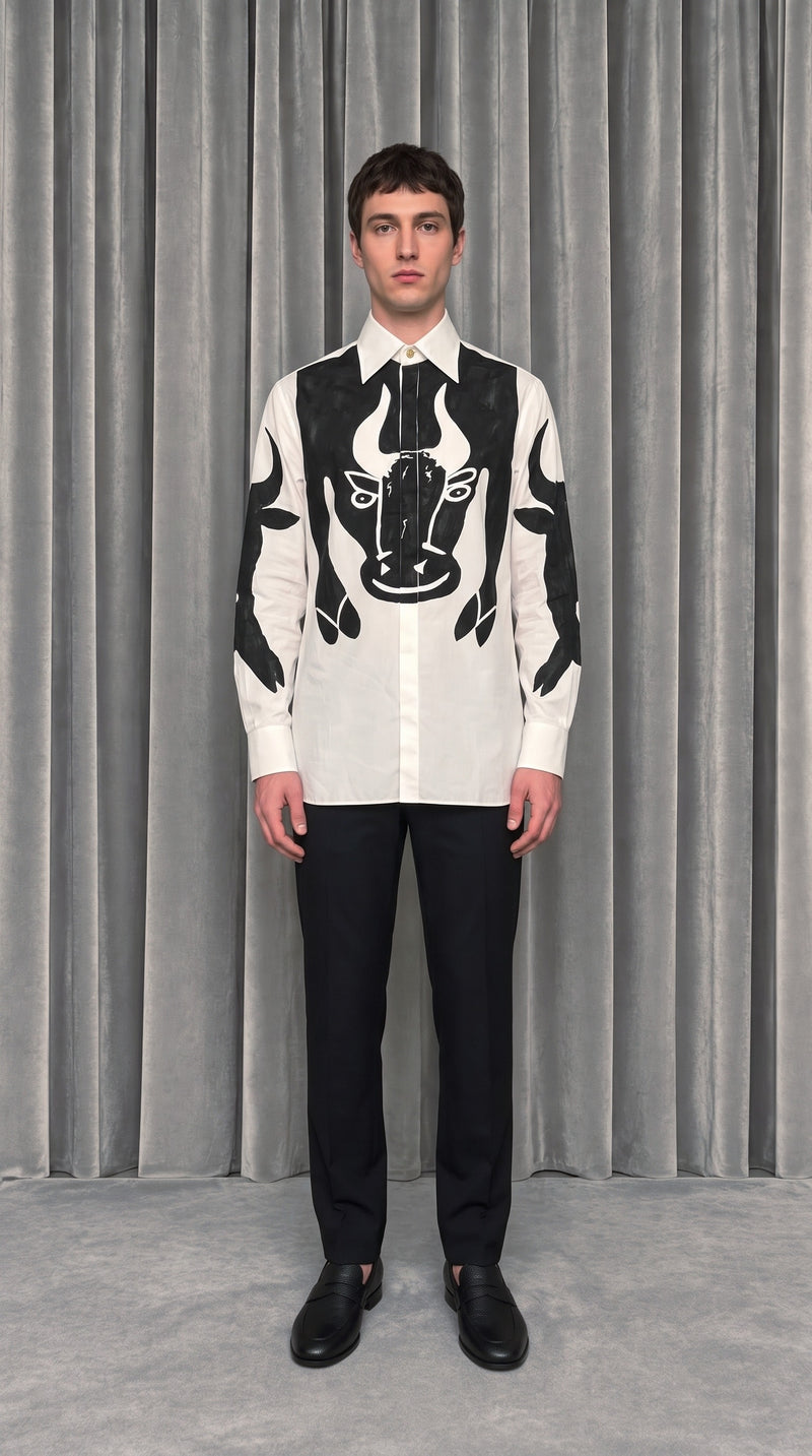 Ikarus Buffalo Shirt White – model front