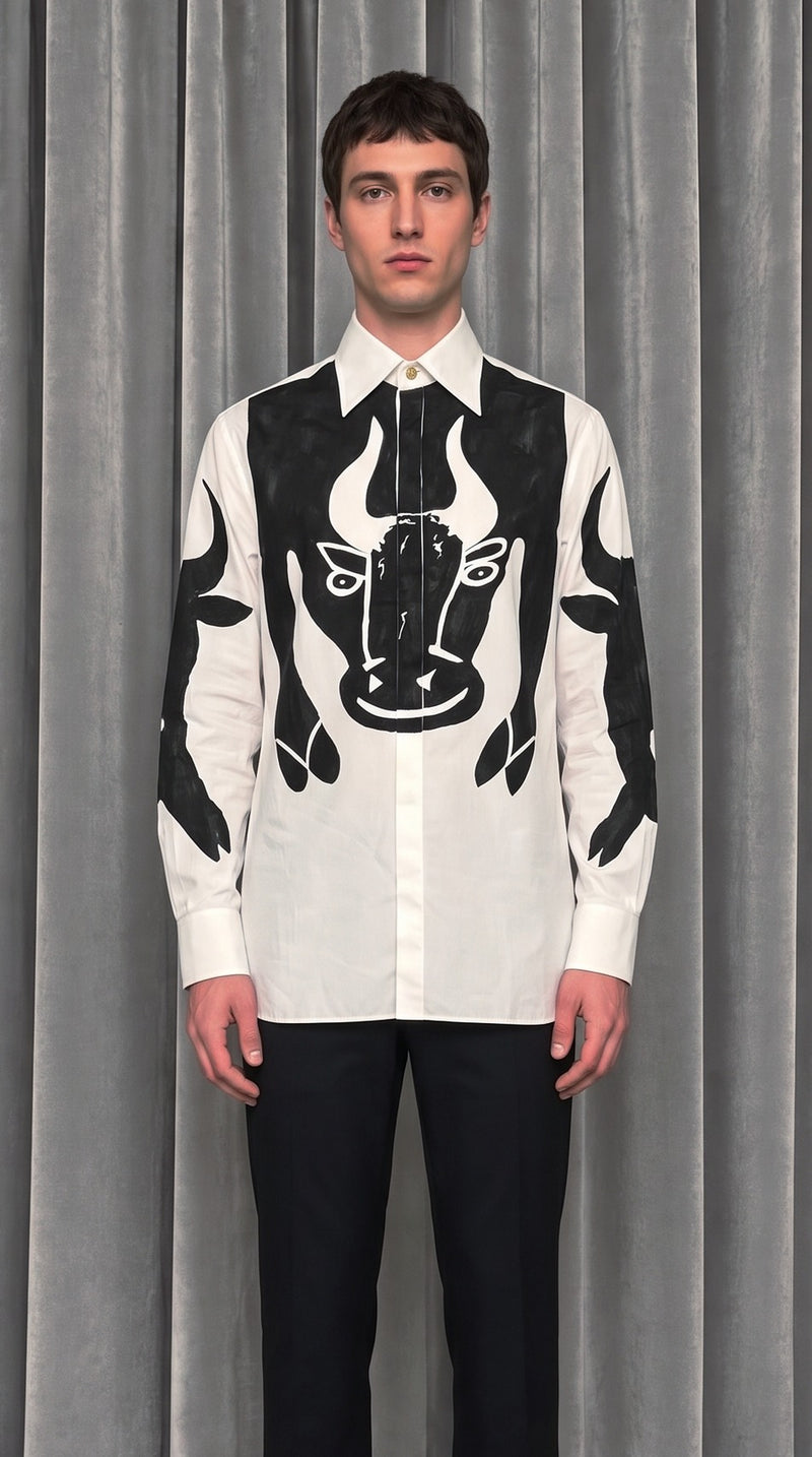 Ikarus Buffalo Shirt White – detail