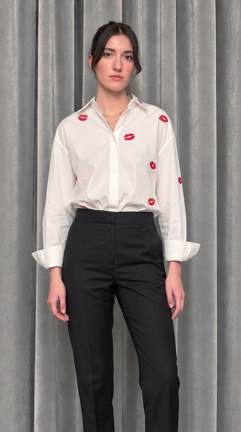 Ikarus Kiss Shirt Ivory – detail
