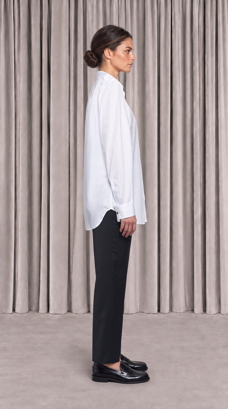 Ikarus Kiss Shirt Ivory Women, side view – POAN