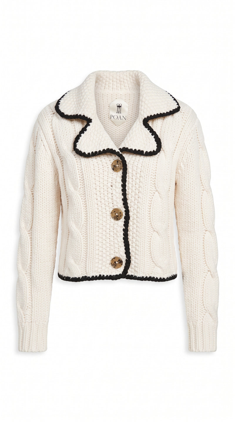 JUNKER CASHMERE HANDKNIT CARDIGAN MEN, product – POAN