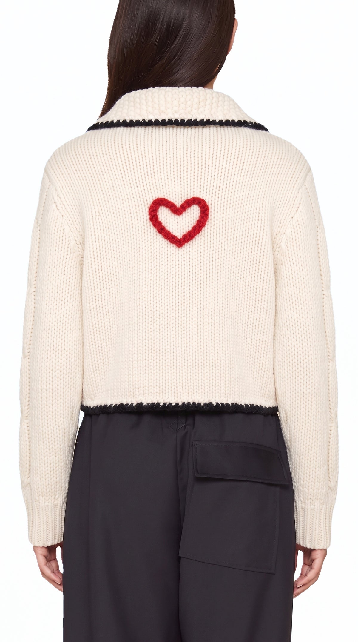 JUNKER CUSTOM CASHMERE HANDKNIT CARDIGAN WOMEN, detail – POAN