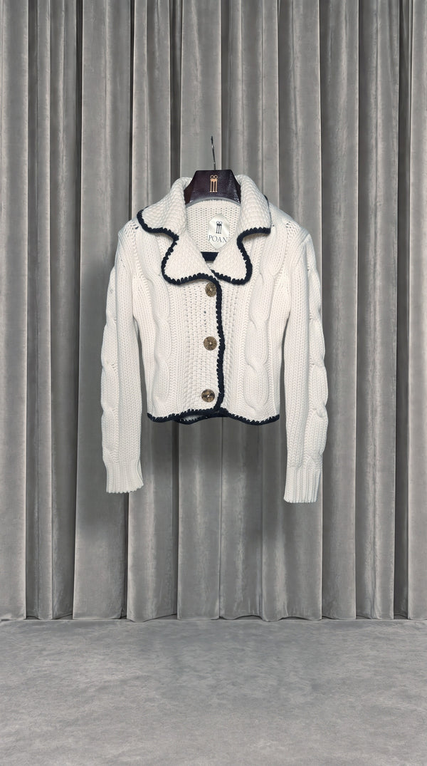 JUNKER CUSTOM CASHMERE HANDKNIT CARDIGAN MEN