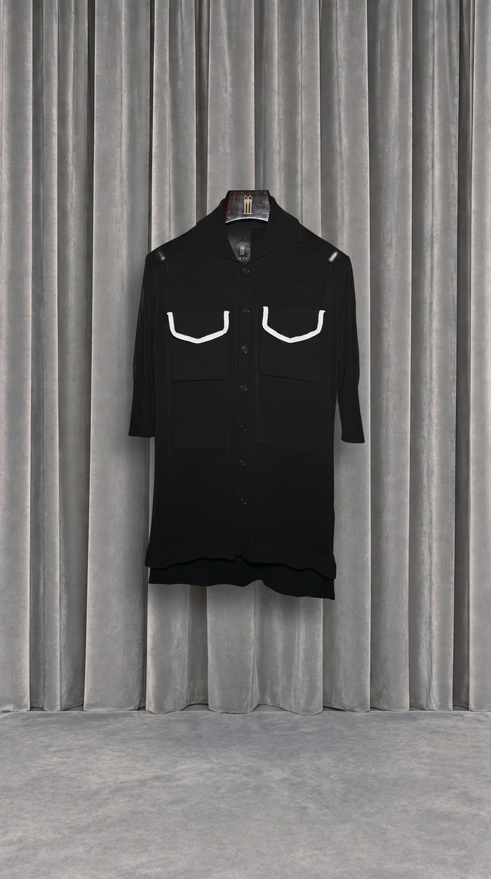 Keaton Short Sleeve Polo Black – product