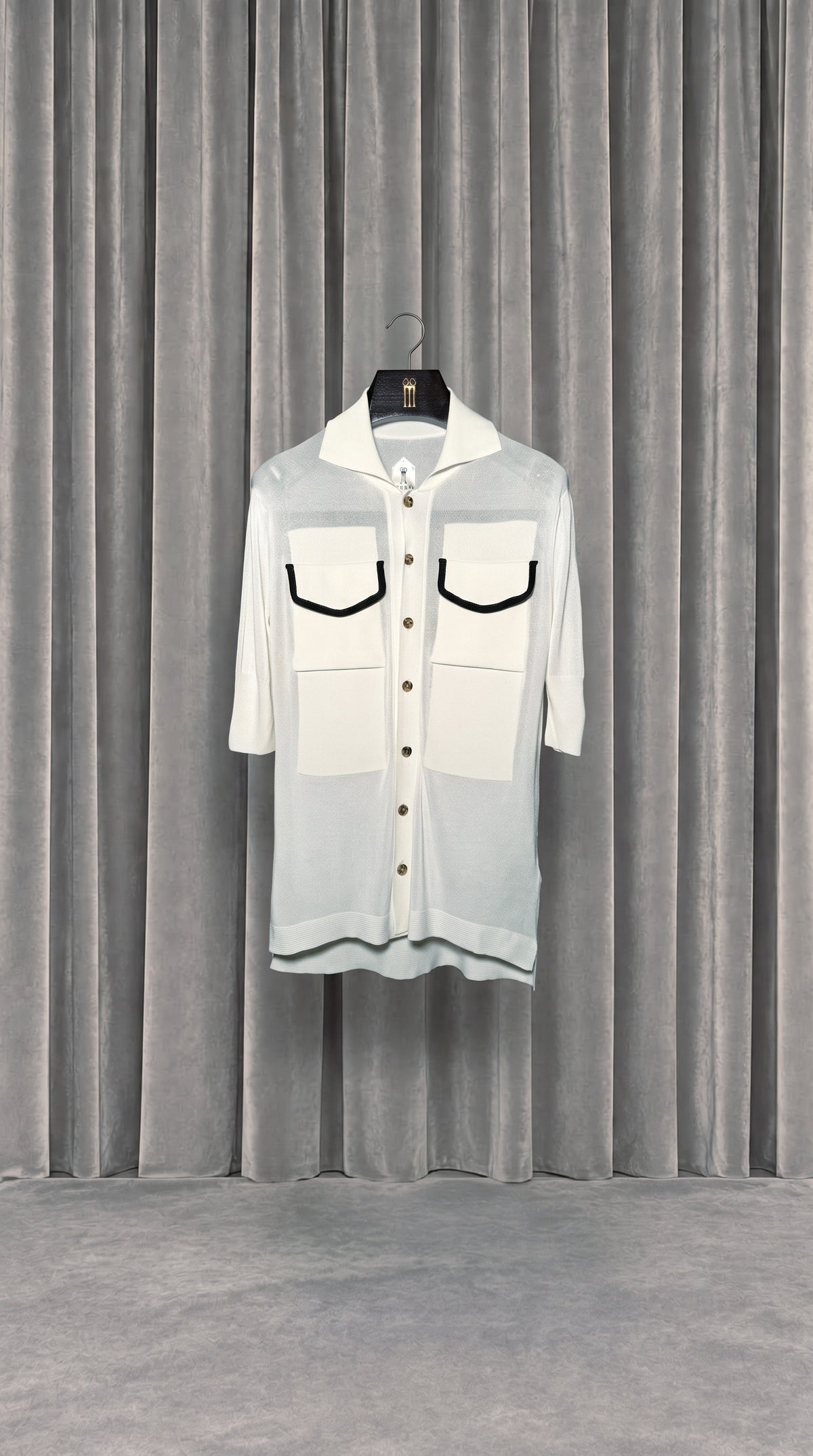 Keaton Short Sleeve Polo Ivory – product