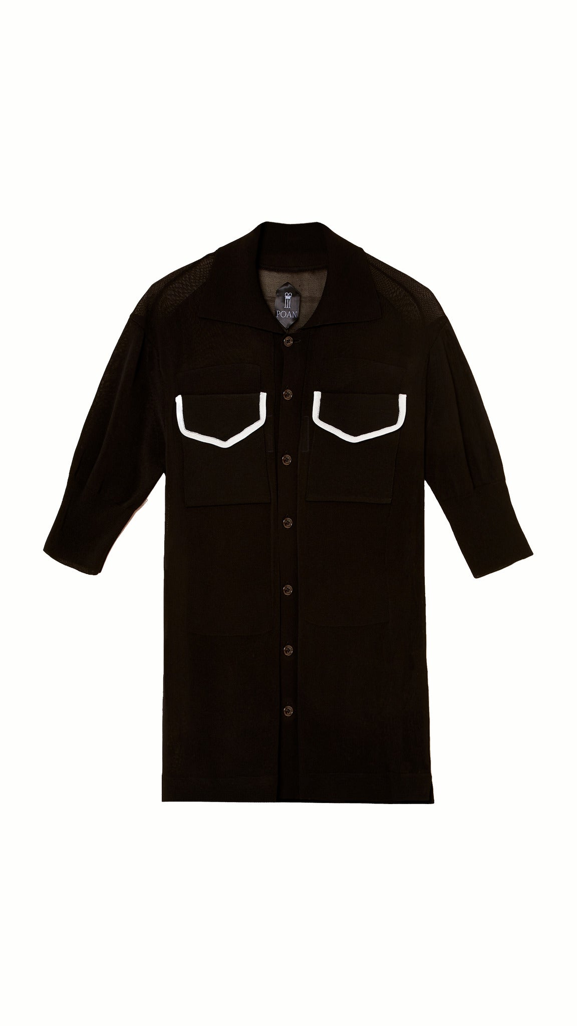 Keaton Short Sleeve Polo Men Black, product – POAN
