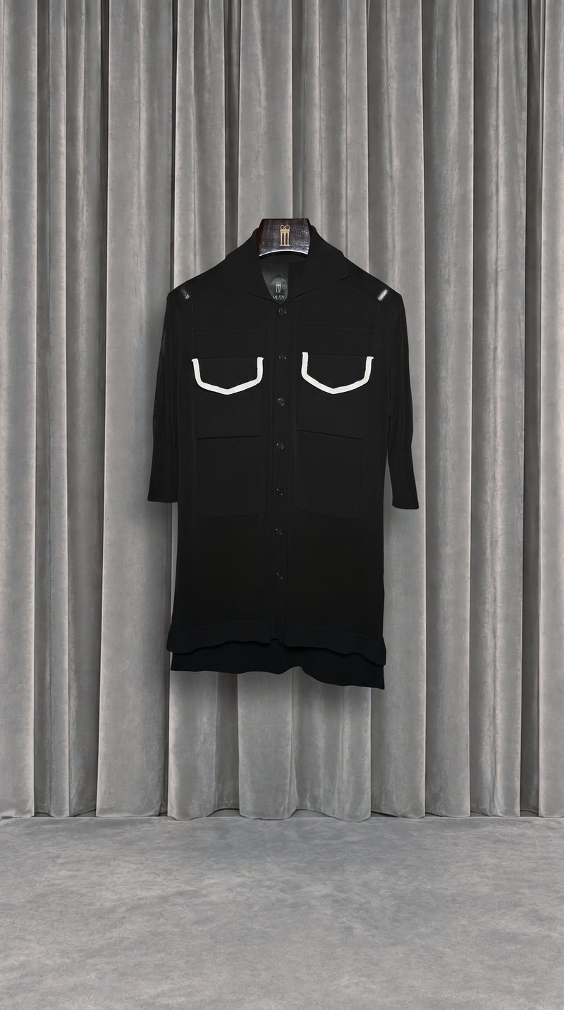 Keaton Short Sleeve Polo Black – product