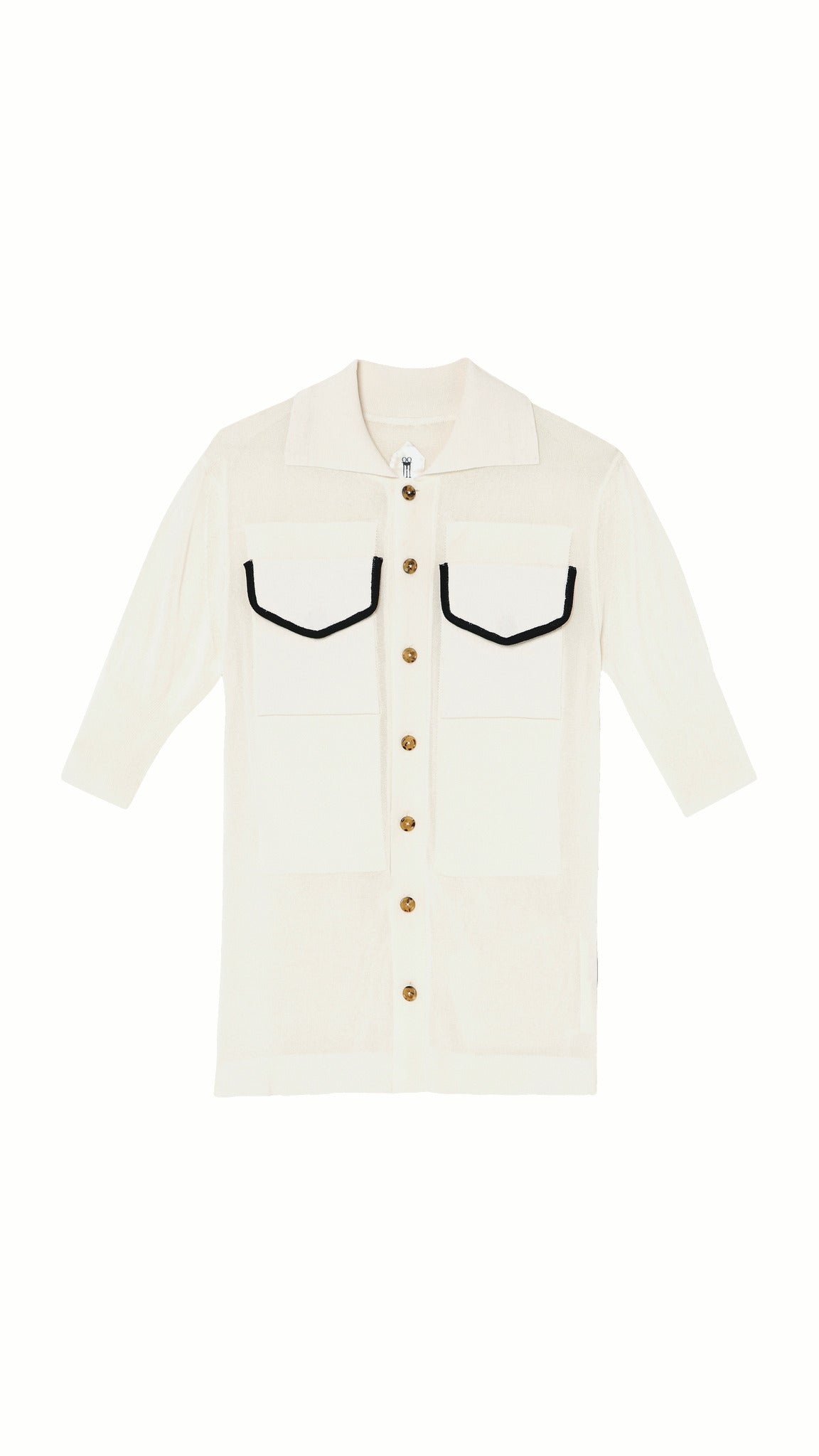 Keaton Short Sleeve Polo Men Ivory, product – POAN