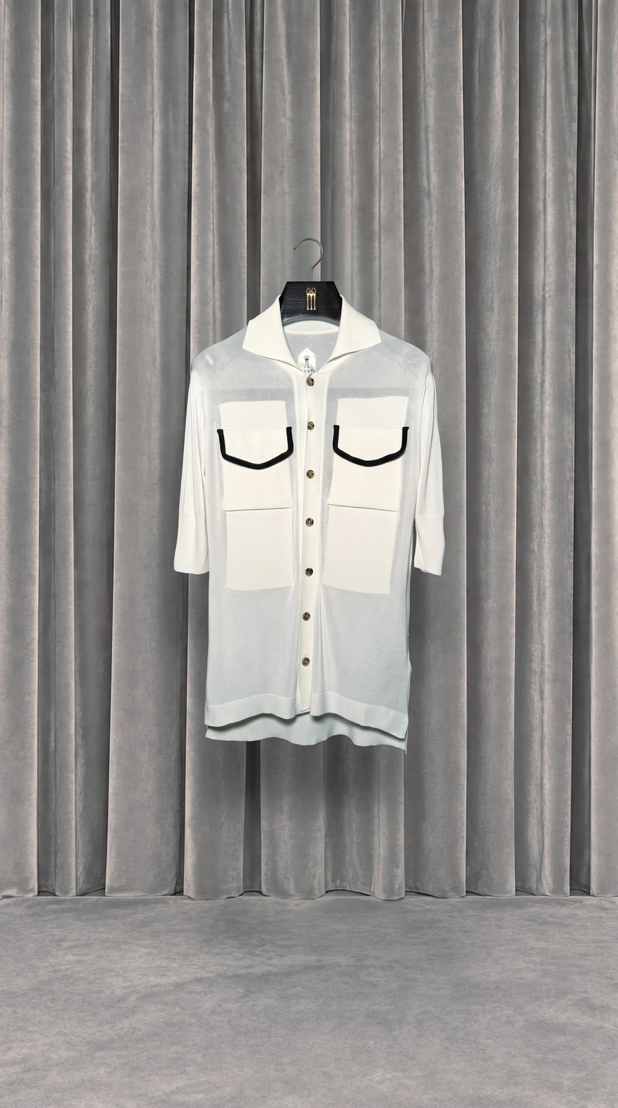 Keaton Short Sleeve Polo Ivory – product