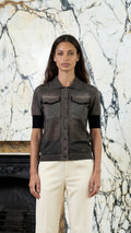 Keaton Knitted Polo Women Plume