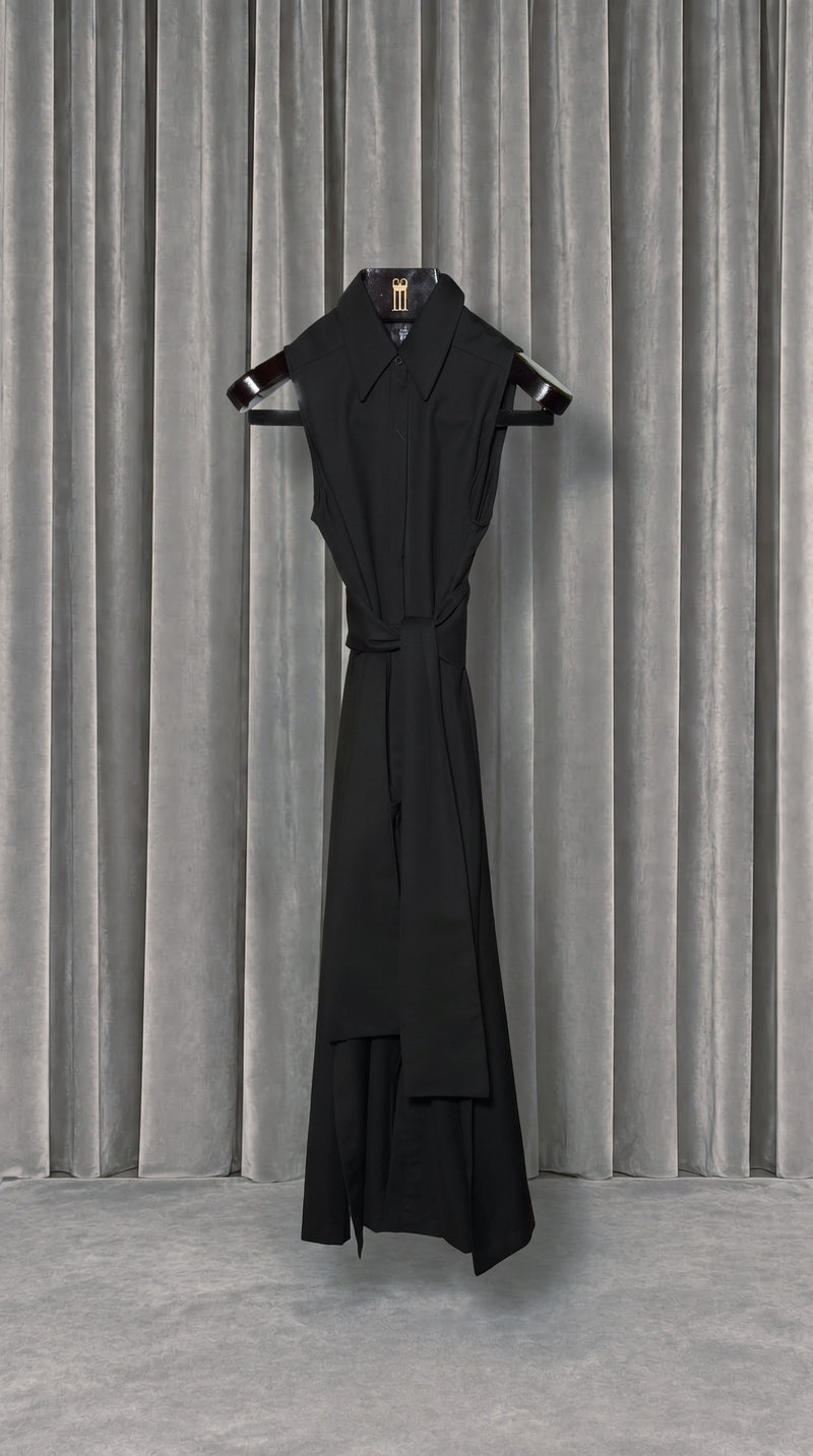 Laura Shirt Dress Black – product