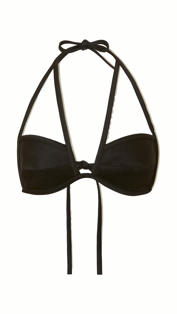 Maria Bralette Black Satin, product – POAN