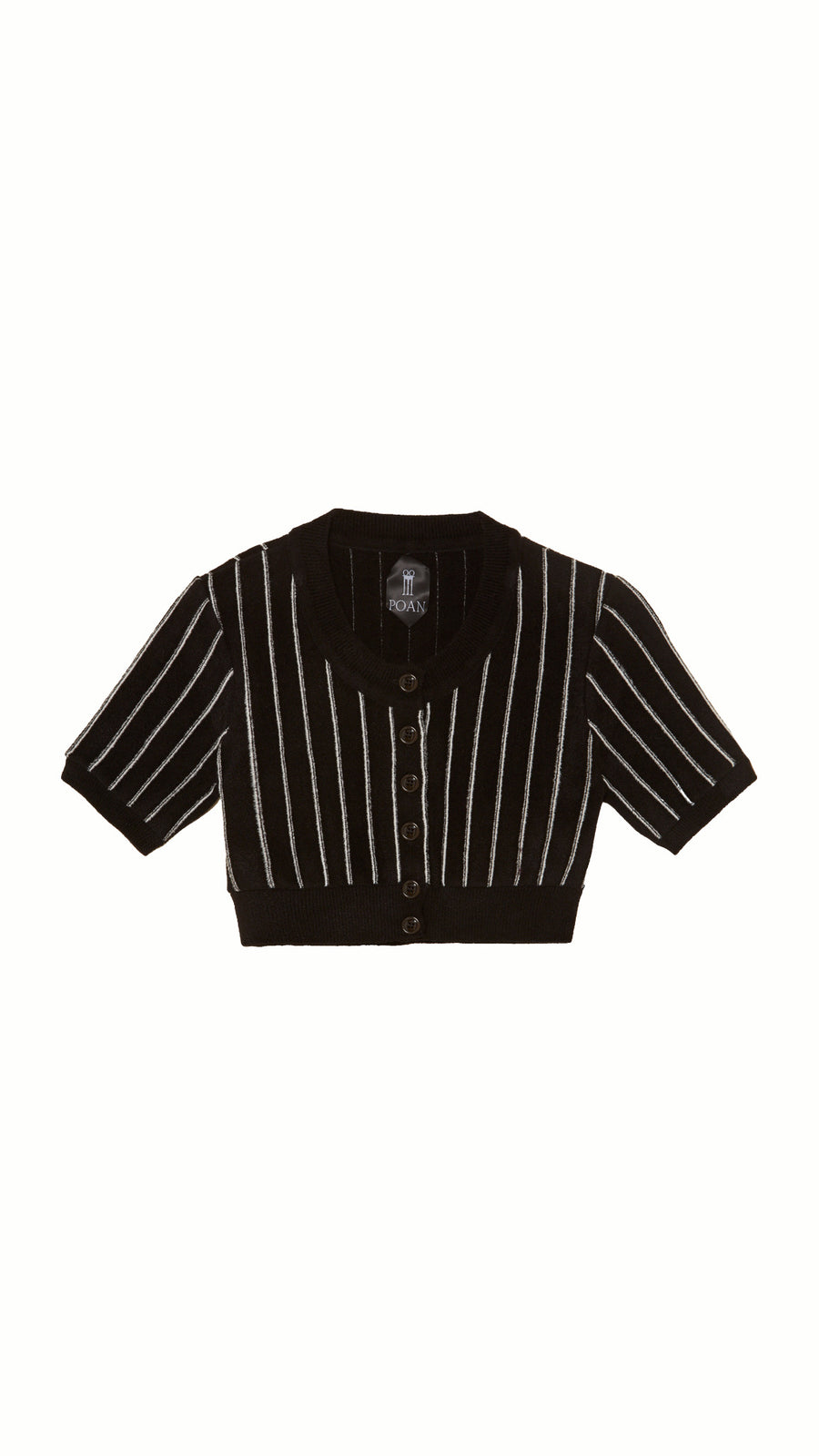 Mausi Cropped Cardigan Women Black, product – POAN
