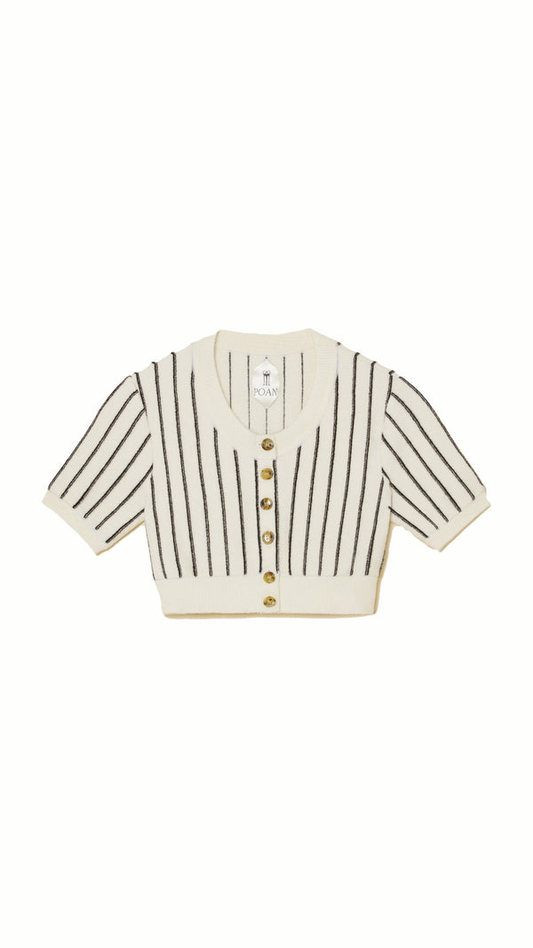 Mausi Cropped Cardigan Women Ivory