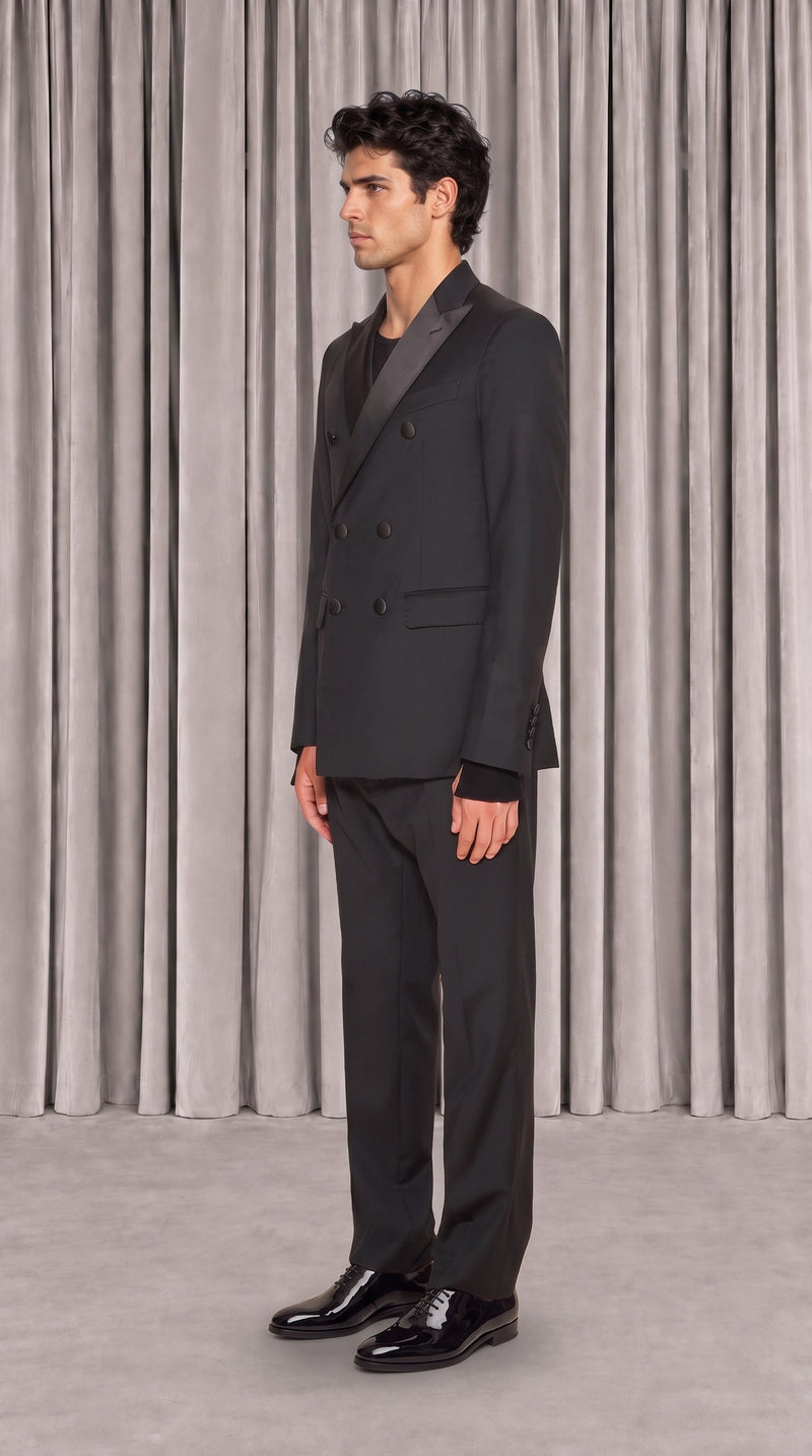 Michael Evening Jacket Black Men, side view – POAN