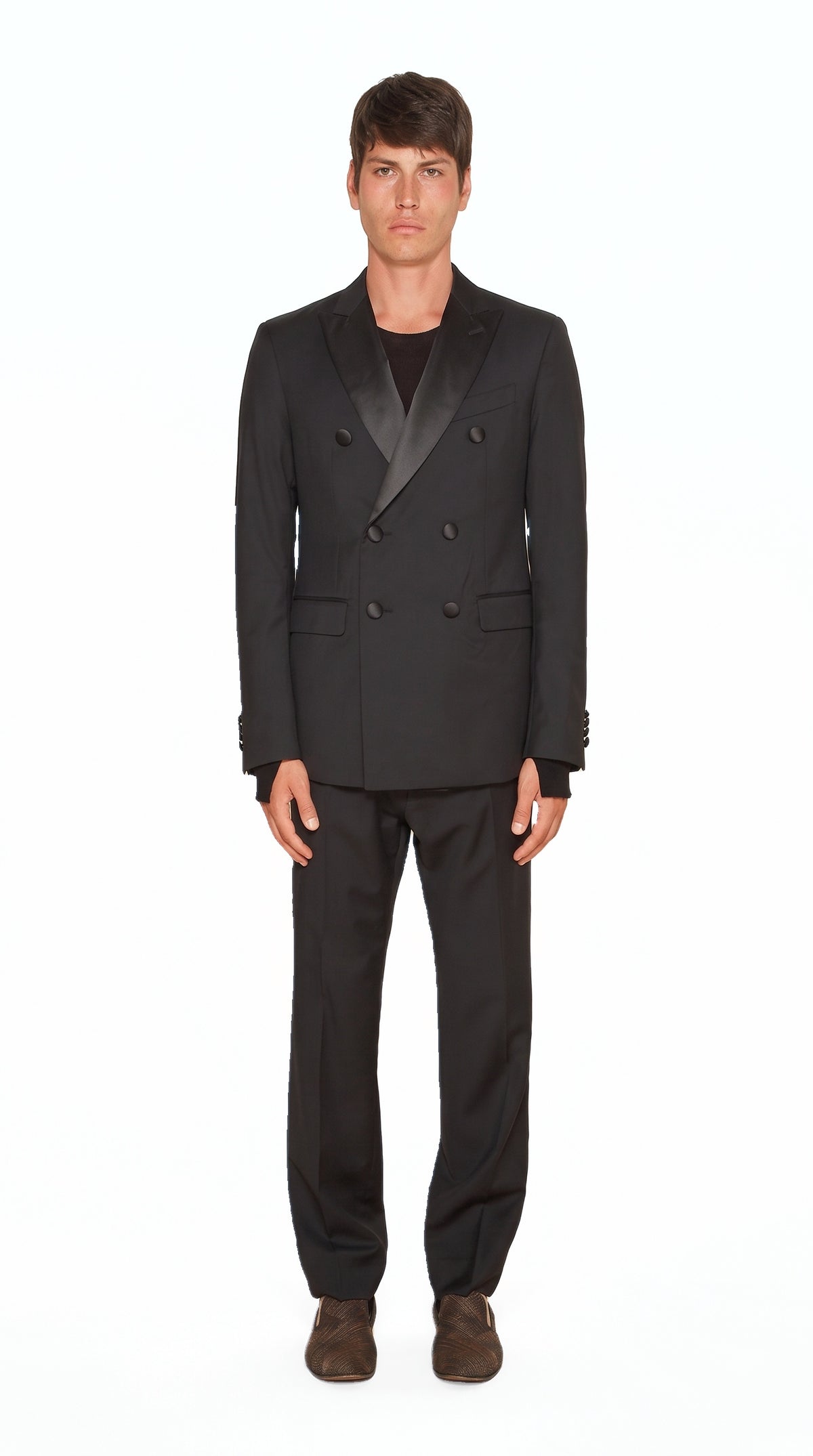 Michael Evening Jacket Black Men, front view – POAN